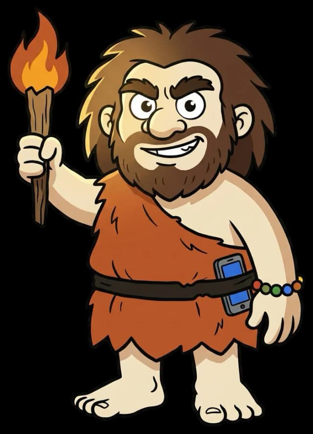 Grog segurando a tocha