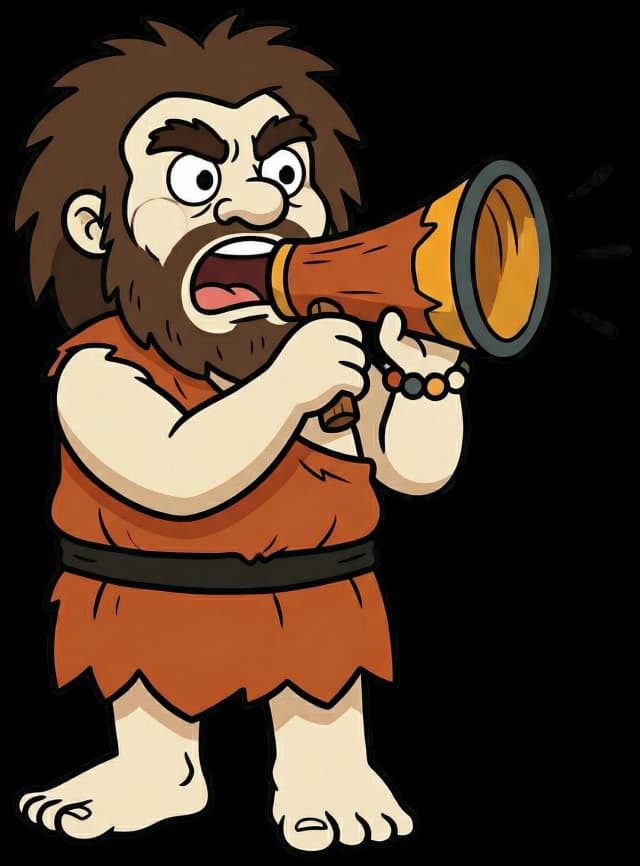 Grog com megafone
