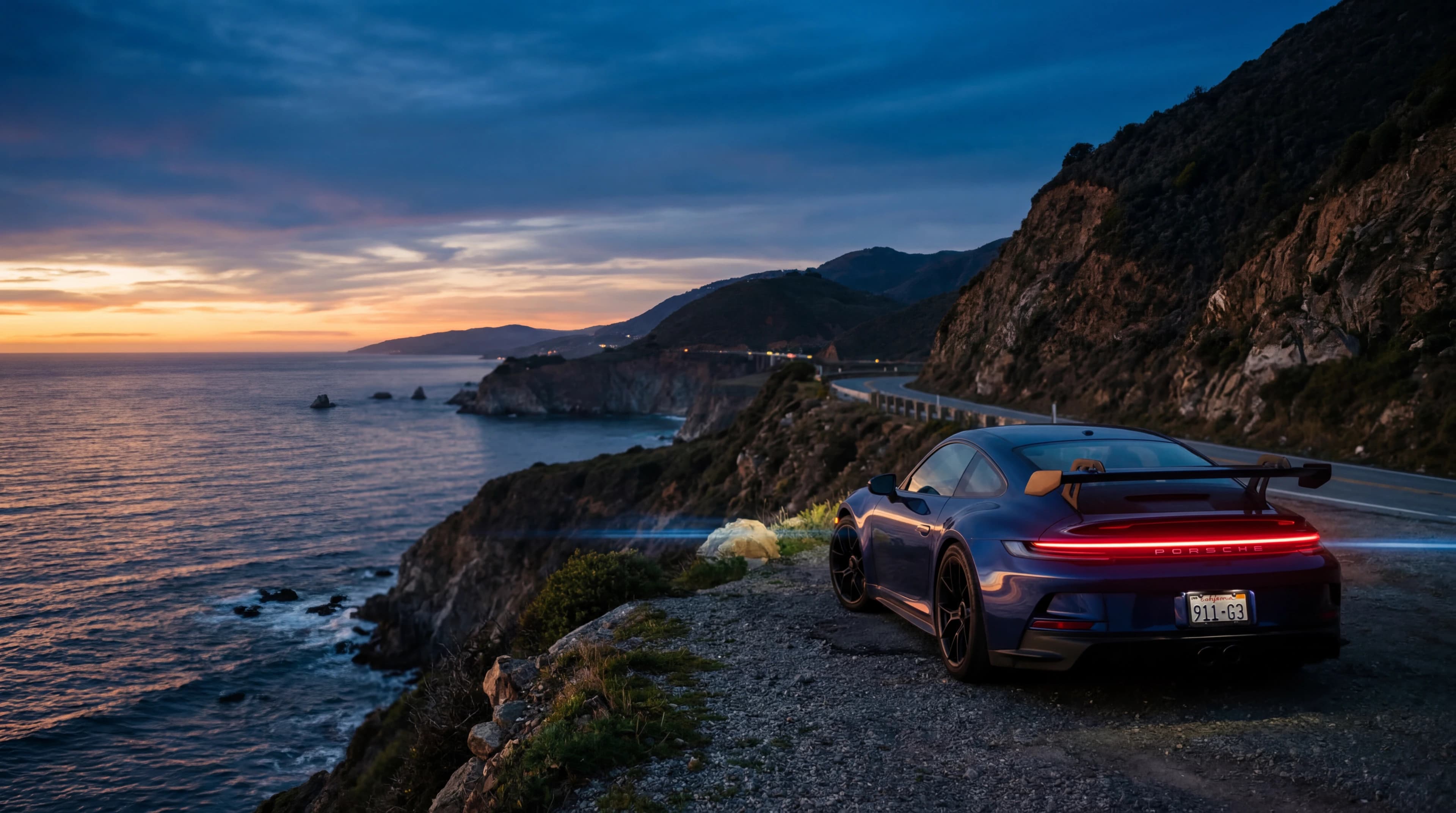 Landing page cinematográfica do Porsche 911