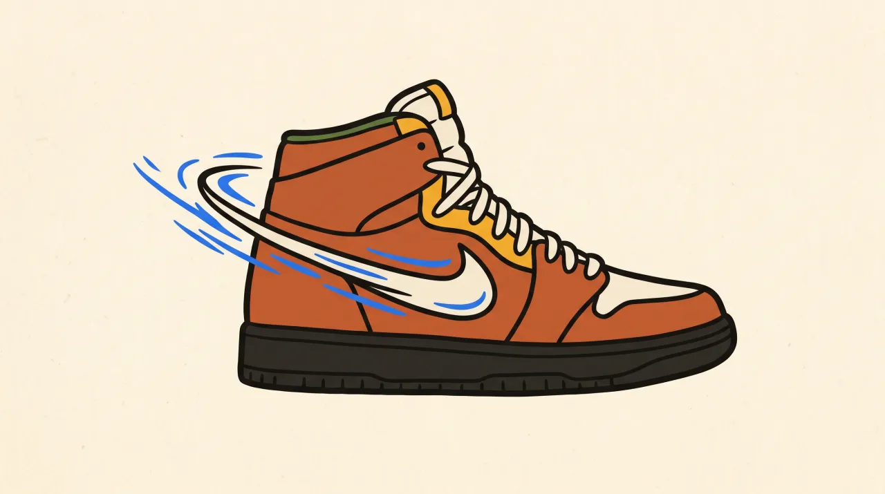 Captura do site Nike